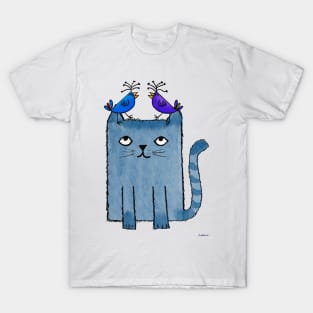 Bird Brain Kitty T-Shirt